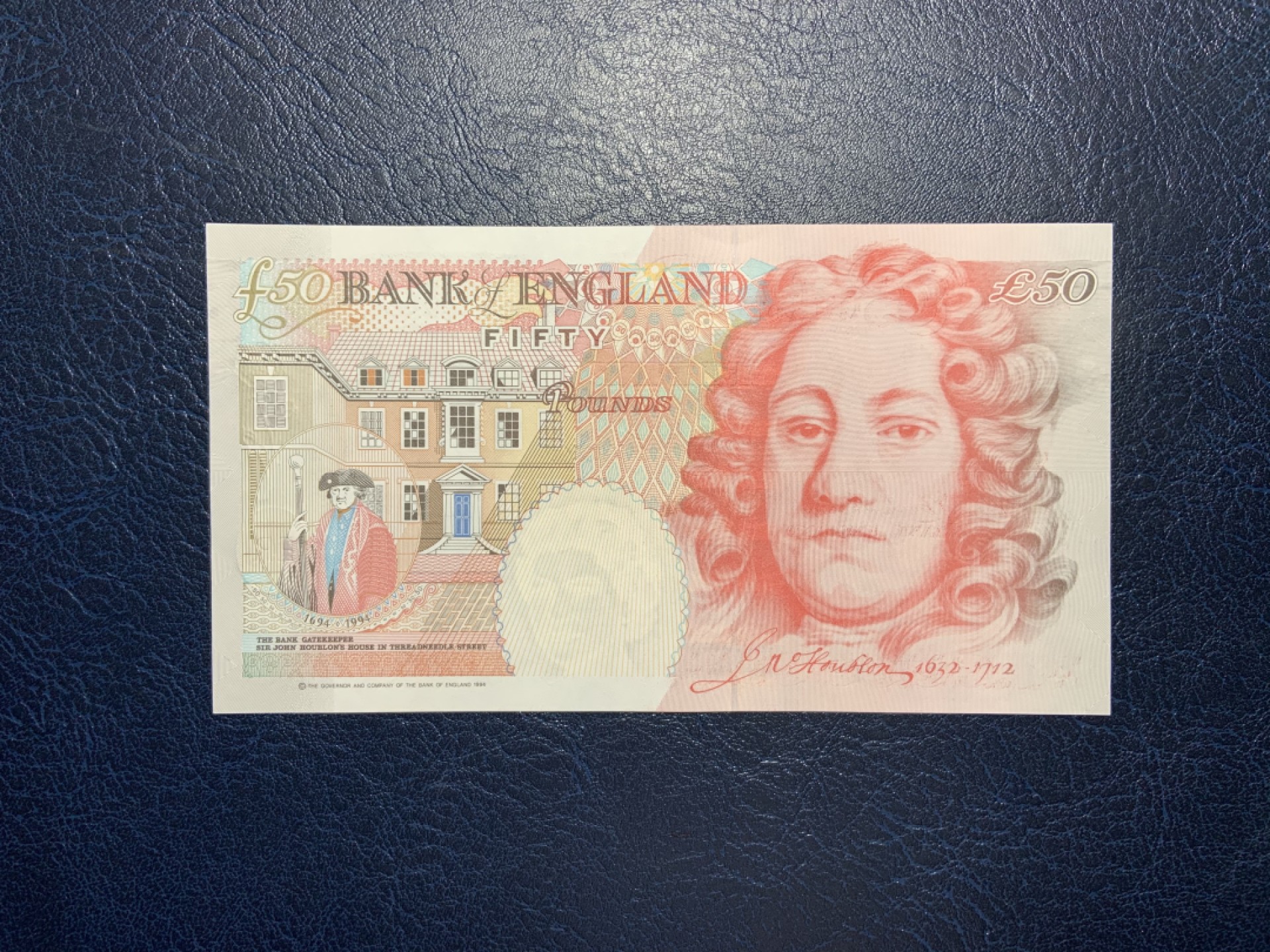 收藏联盟Quantum Auction 第221期拍卖 （已更新） 英国1994年50镑 品相全新UNC 豹子号