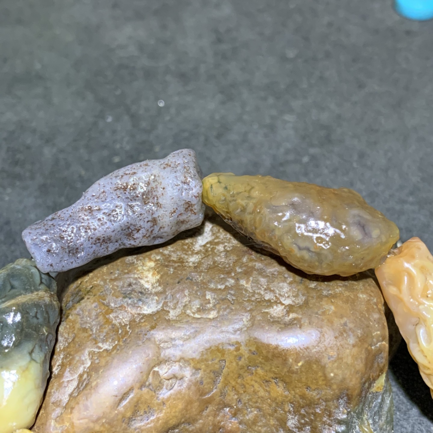 精美阿拉善管状筋脉石原石手串一条，