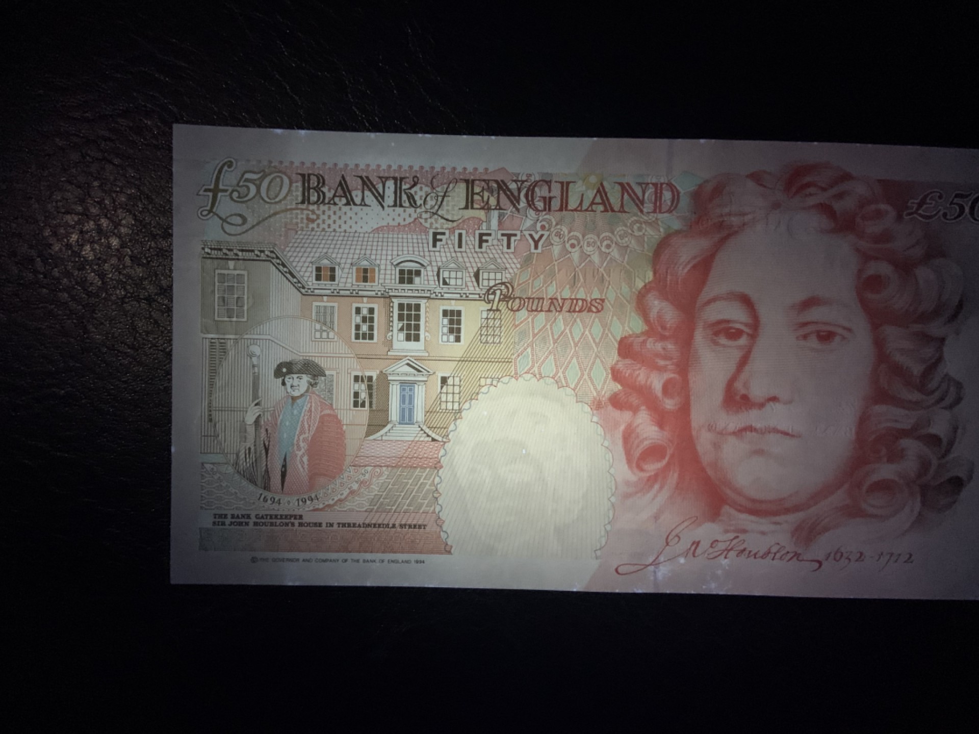 收藏联盟Quantum Auction 第221期拍卖 （已更新） 英国1994年50镑 品相全新UNC 豹子号