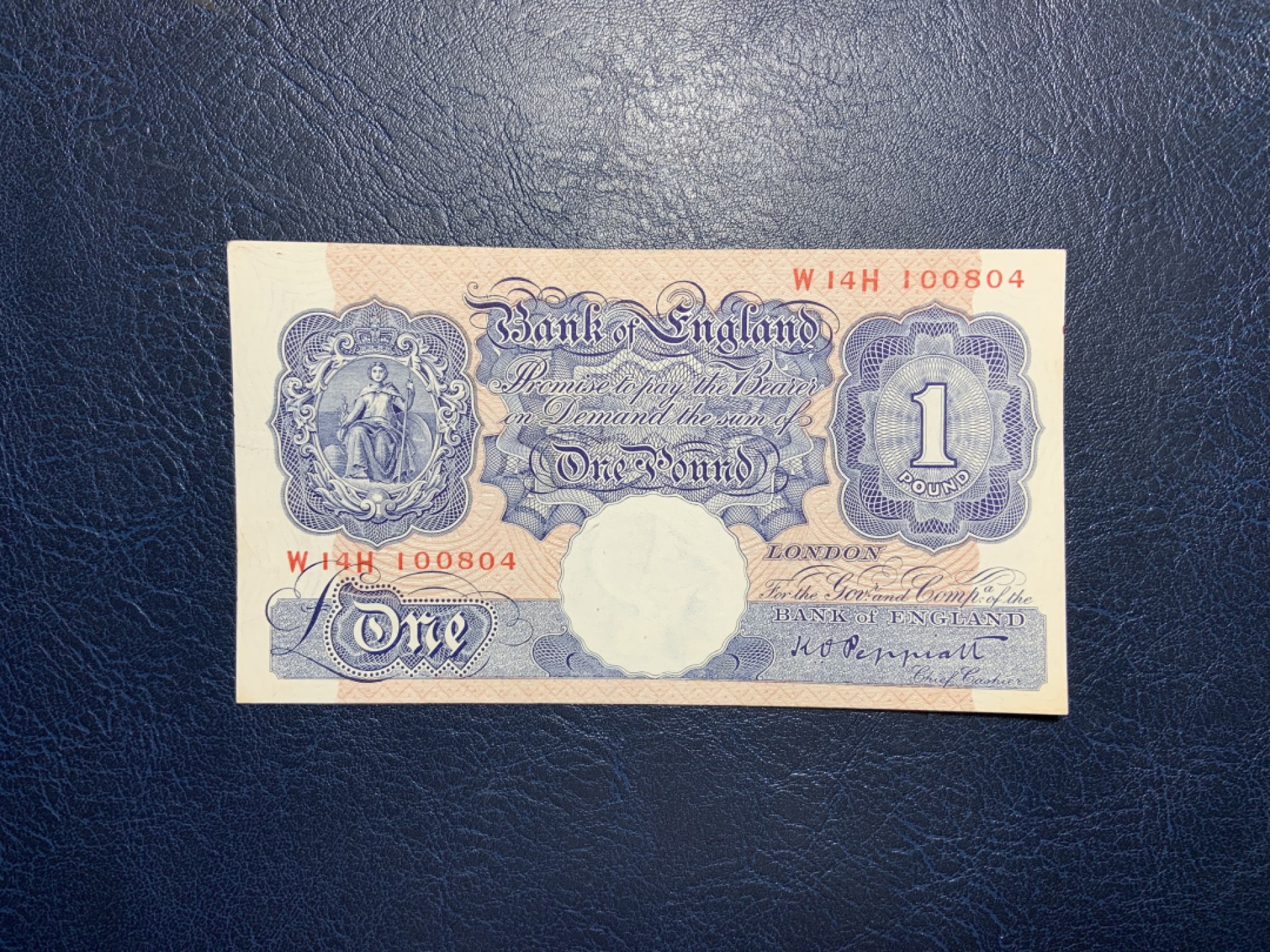 收藏联盟Quantum Auction 第221期拍卖 （已更新） 英国1940-48年蓝色1镑 品相UNC-