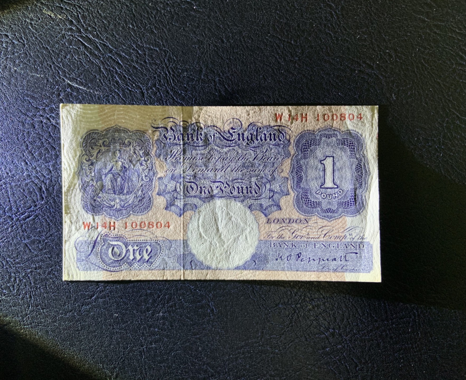 收藏联盟Quantum Auction 第221期拍卖 （已更新） 英国1940-48年蓝色1镑 品相UNC-