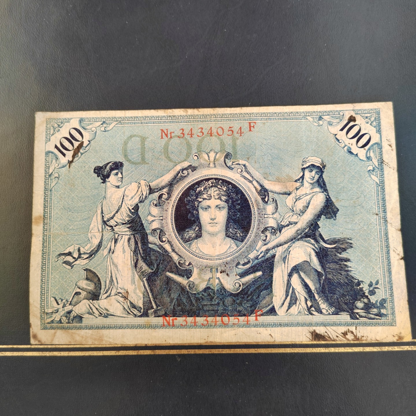 王之爱好～外国纸币 1908年，100马克，德国纸币