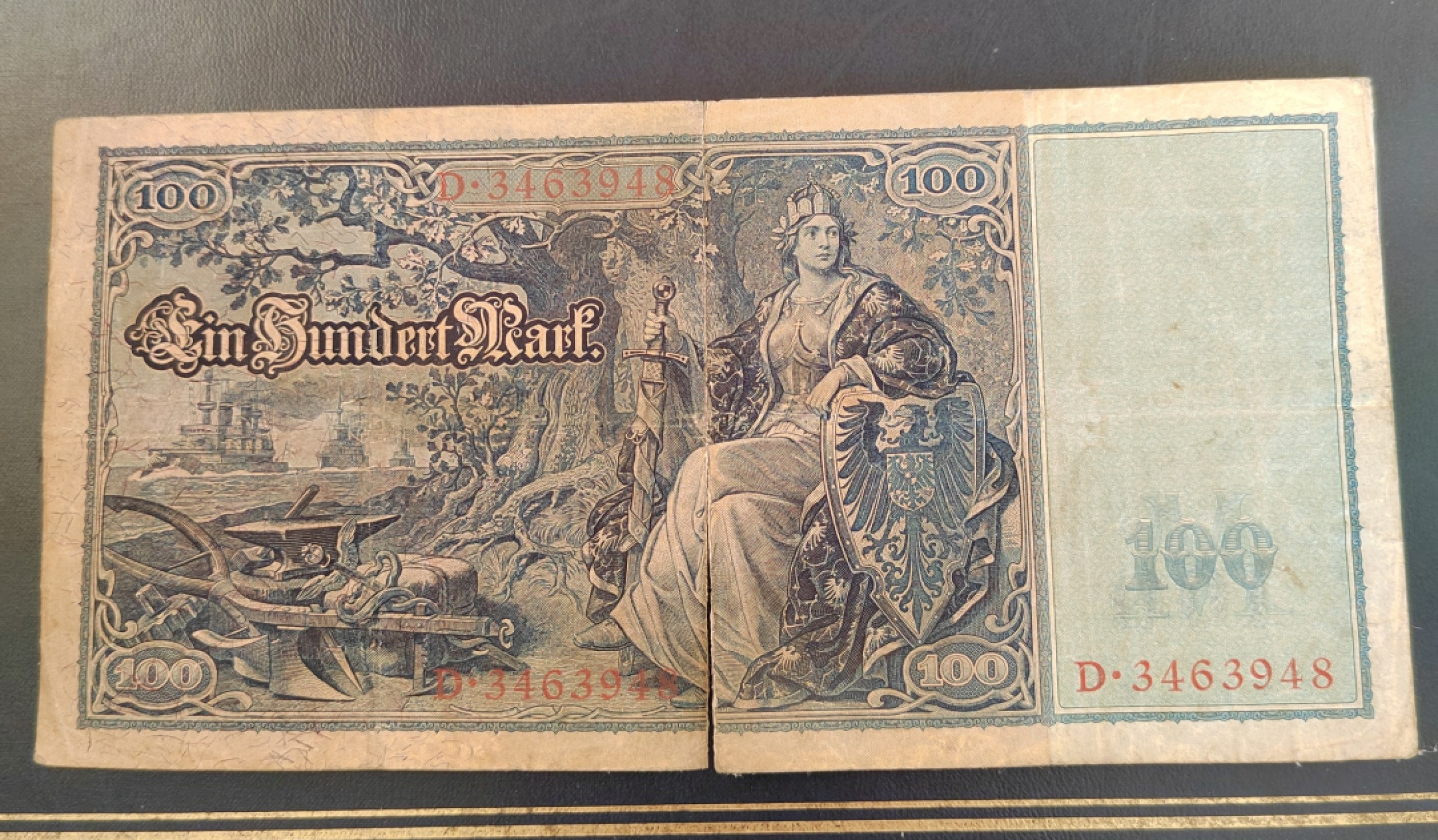 王之爱好～外国纸币 1910年，100马克，德国纸币