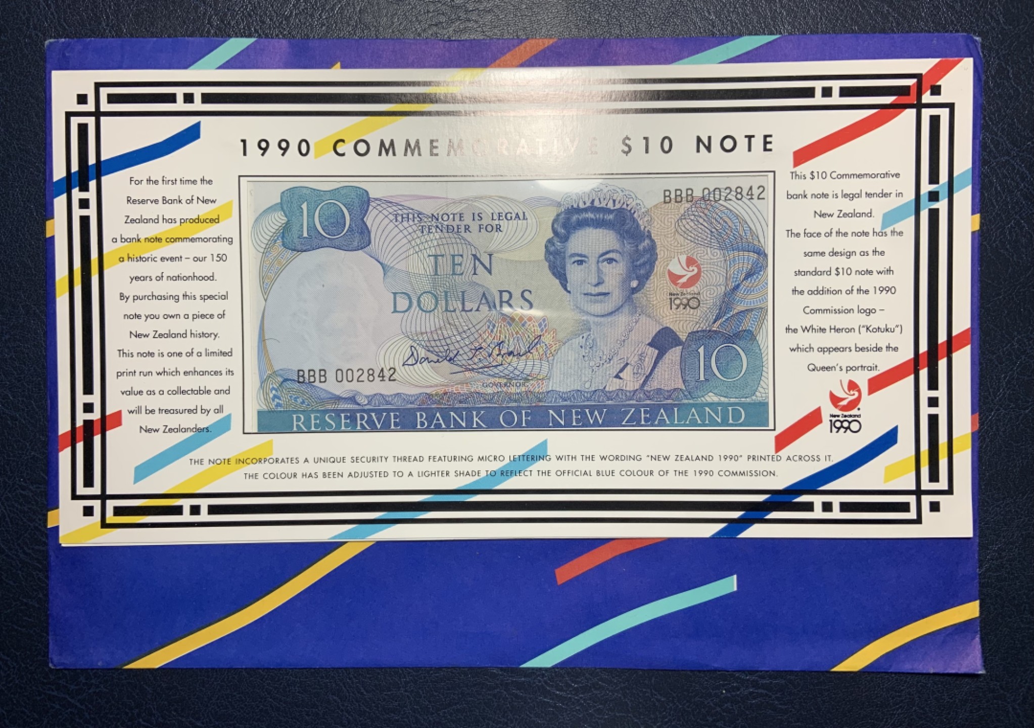 收藏联盟Quantum Auction 第221期拍卖 （已更新） 新西兰1990年10元纪念钞 品相全新UNC 怀唐伊条约签订150周年 原册封装
