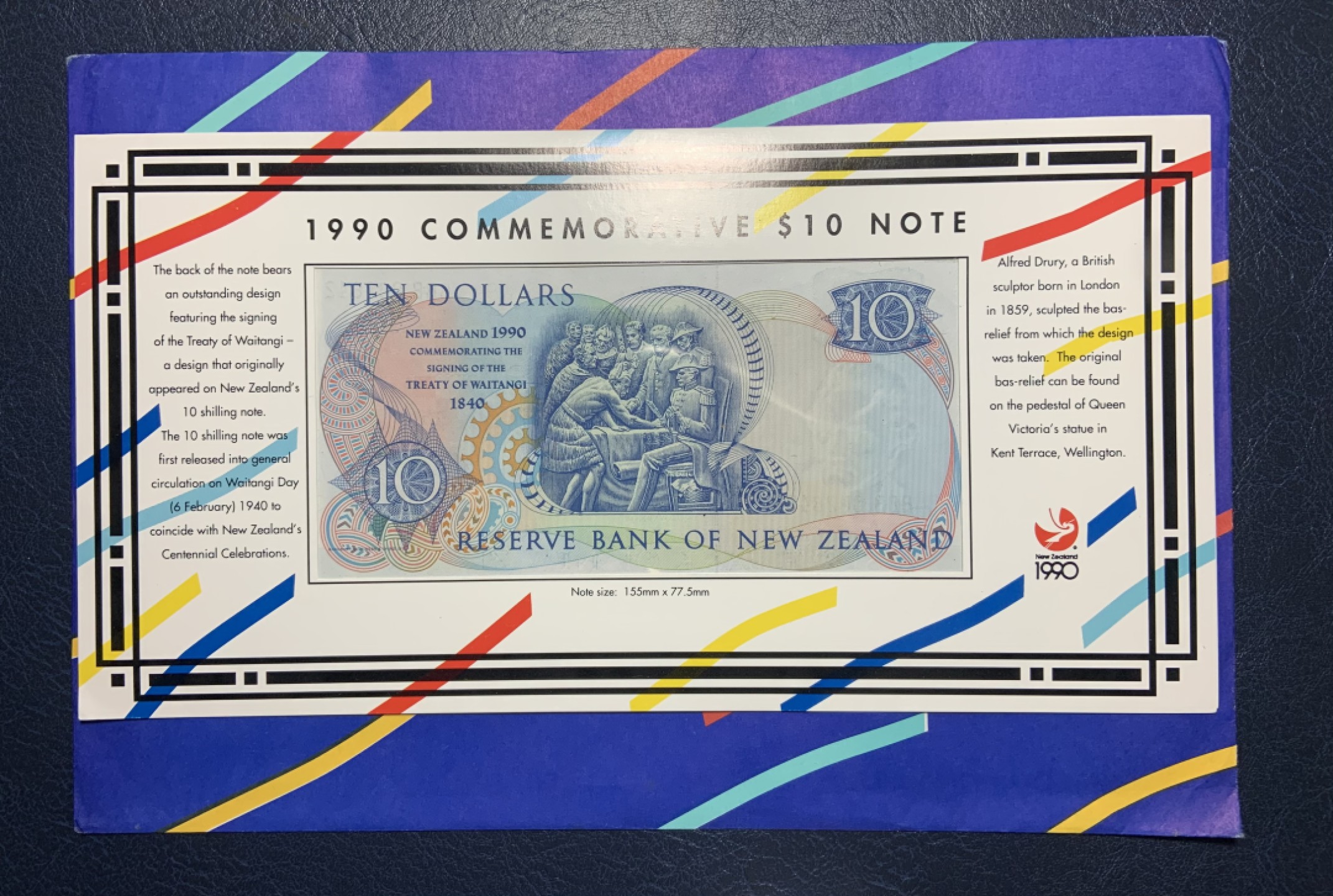 收藏联盟Quantum Auction 第221期拍卖 （已更新） 新西兰1990年10元纪念钞 品相全新UNC 怀唐伊条约签订150周年 原册封装