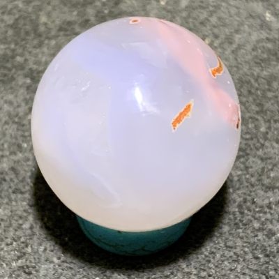 天然冰透高润度水草玛瑙圆珠一颗 - 天然冰透高润度水草玛瑙圆珠一颗