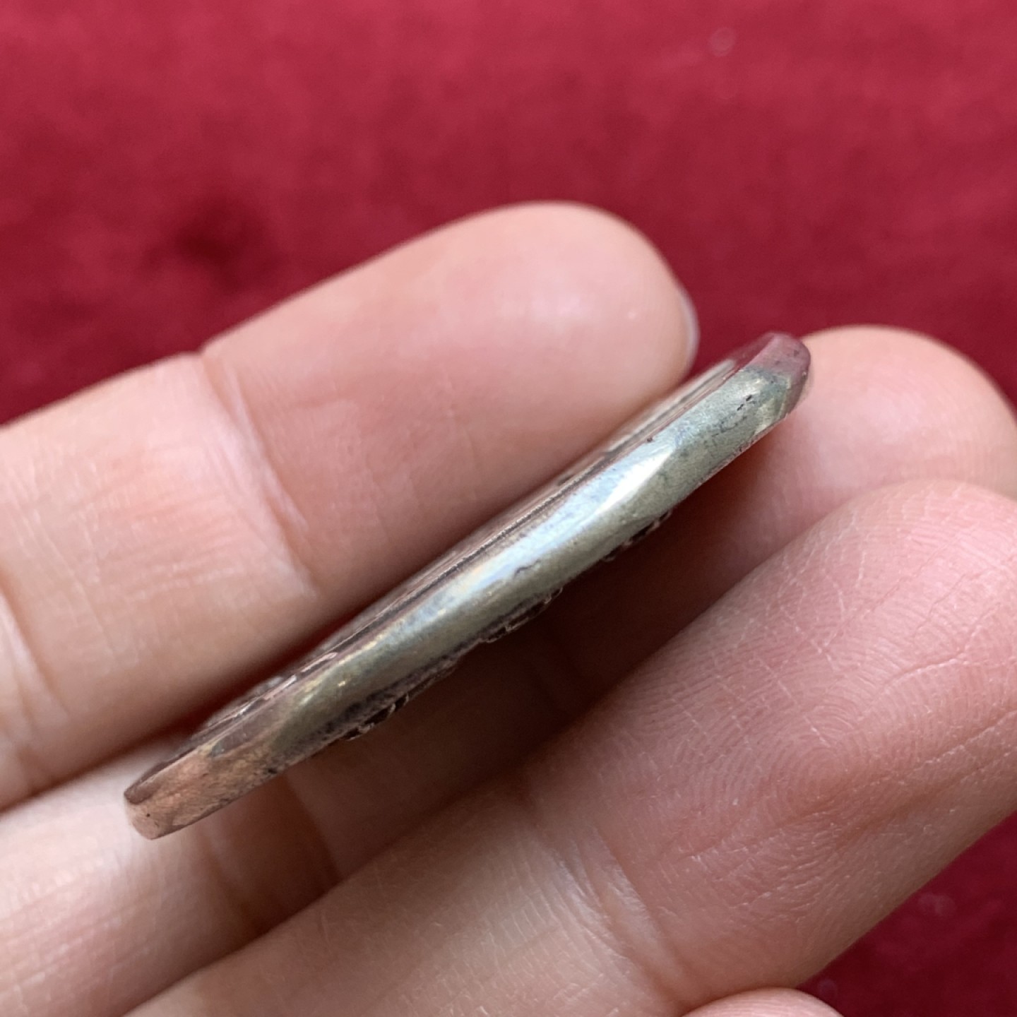 《竞宝斋》第128场-周日，周一 ，2场连拍（全场包邮） 1860-1986英国伦敦阿特金森纪念银章一枚背925纯银标 克重32.3