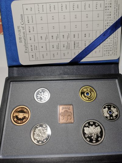 捡漏零元起+1 小岛日本纪念币专场 第二拍  日本大藏省造币局1994 proof精制套币