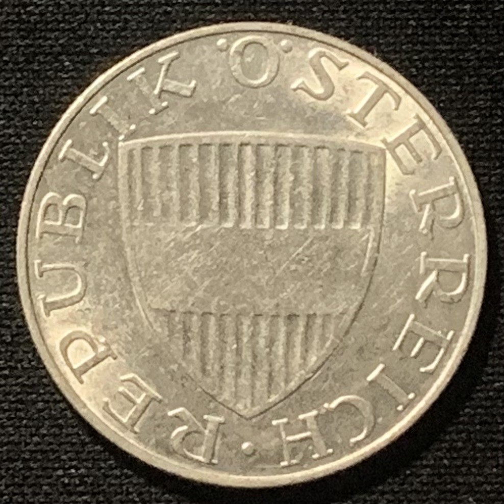 紫瑗钱币——第244期拍卖 奥地利 1958年 女神 10先令 7.5克 0.64银 UNC