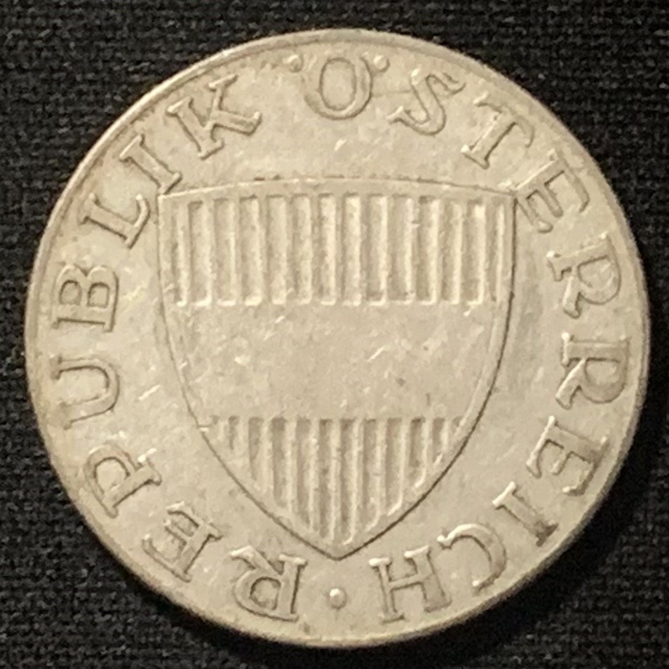 紫瑗钱币——第244期拍卖 奥地利 1957年 女神 10先令 7.5克 0.64银