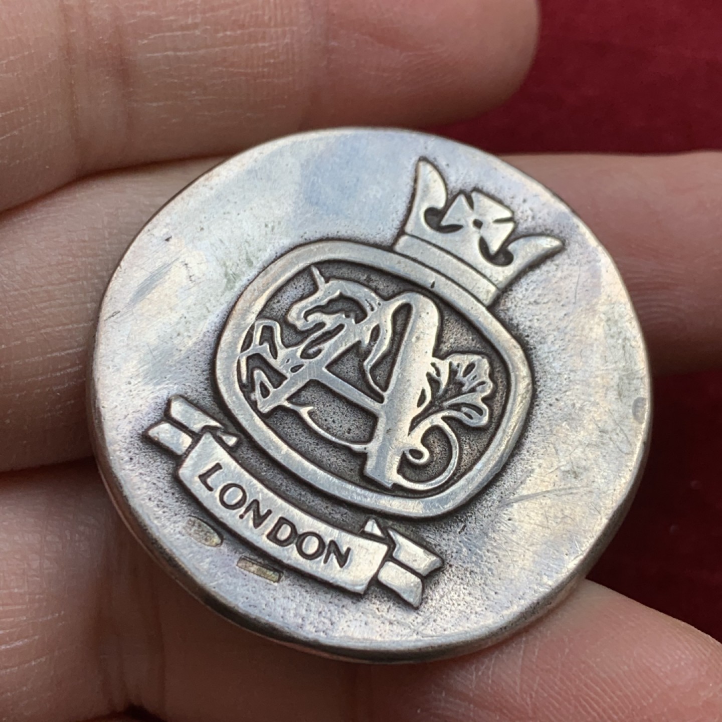 《竞宝斋》第128场-周日，周一 ，2场连拍（全场包邮） 1860-1986英国伦敦阿特金森纪念银章一枚背925纯银标 克重32.3