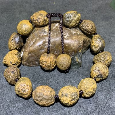 放福利，精美天然罕见戈壁眼石原石手串一条， - 放福利，精美天然罕见戈壁眼石原石手串一条，