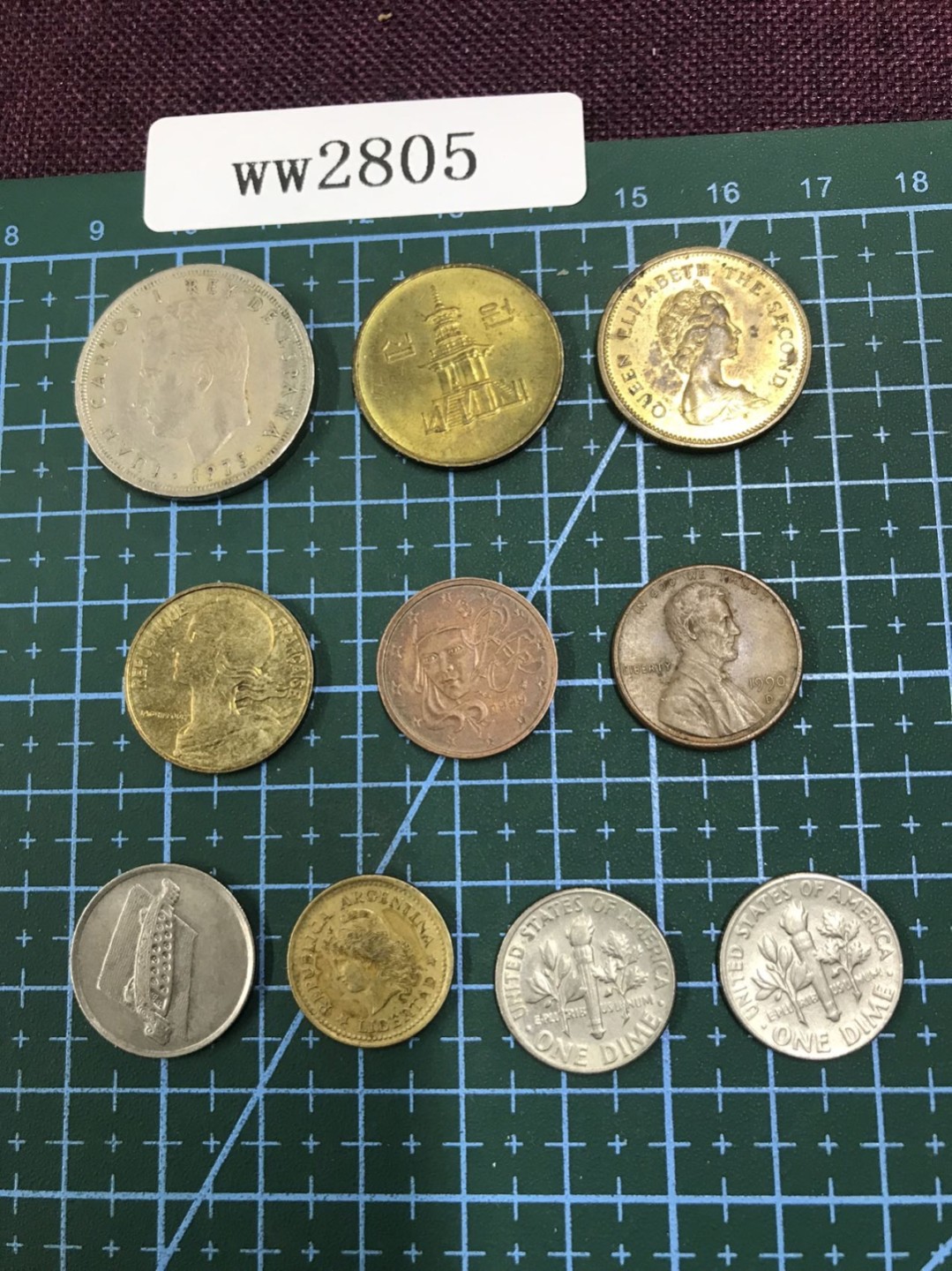 硬币4 外国硬币十枚（含港币）