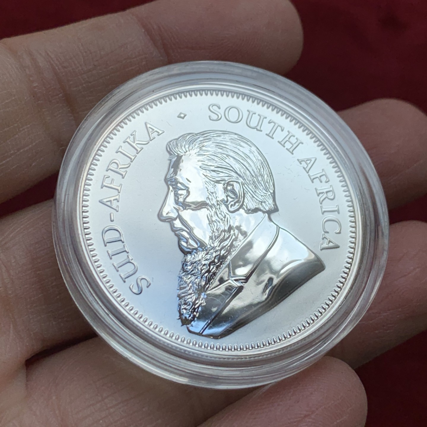 《竞宝斋》第128场-周日，周一 ，2场连拍（全场包邮） 南非 2017年 羚羊 1盎司 银币 999银 31.1克 带原袋 证书