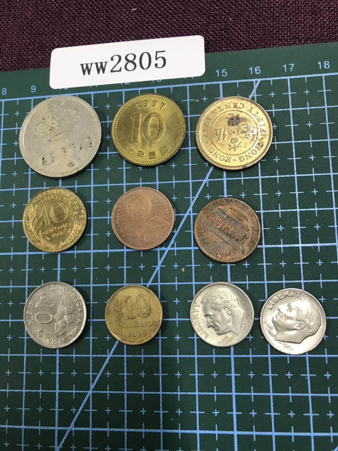 硬币4 外国硬币十枚（含港币）