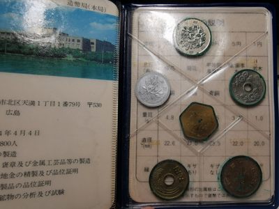 捡漏零元起+1 小岛日本纪念币专场 第二拍  日本纪念币 1978 年1-100円带马年纪念章6枚日本套币