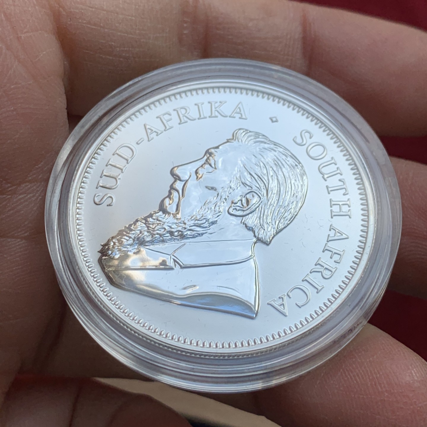 《竞宝斋》第128场-周日，周一 ，2场连拍（全场包邮） 南非 2017年 羚羊 1盎司 银币 999银 31.1克 带原袋 证书