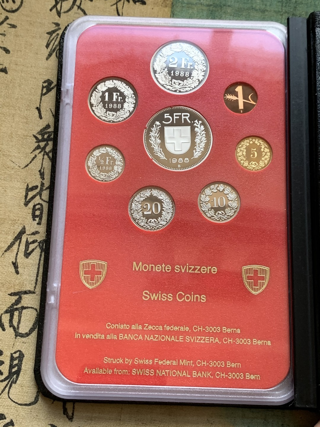 《竞宝斋》第128场-周日，周一 ，2场连拍（全场包邮） 瑞士1988年精制套币