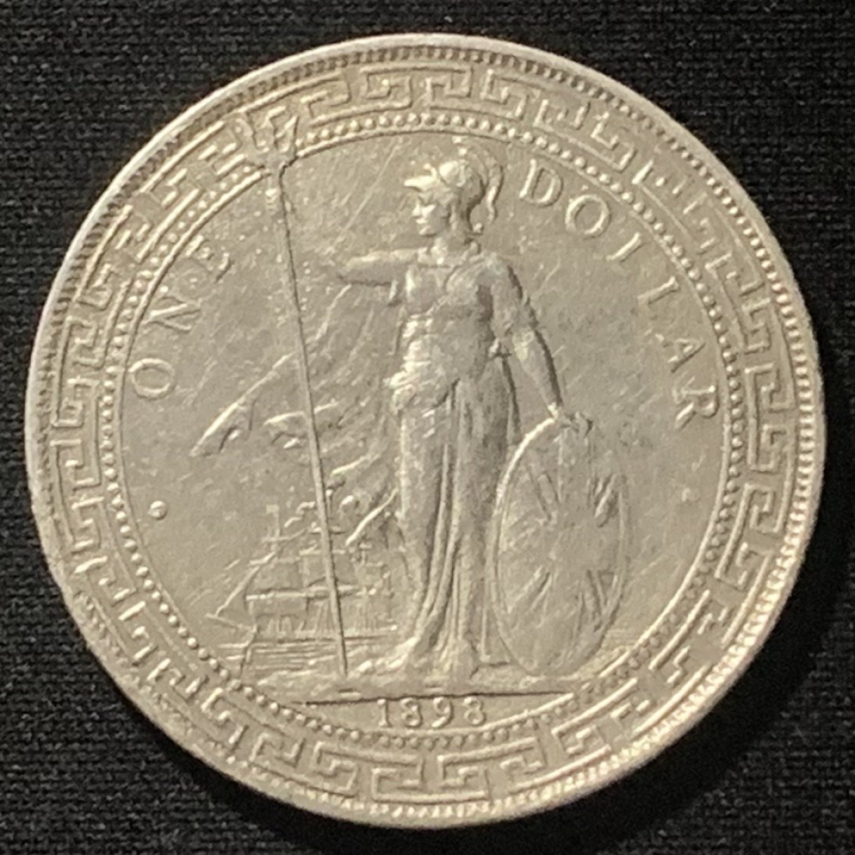 紫瑗钱币——第244期拍卖 英国 1898年 B版 贸易银元 站洋 1元 银币 PCGS