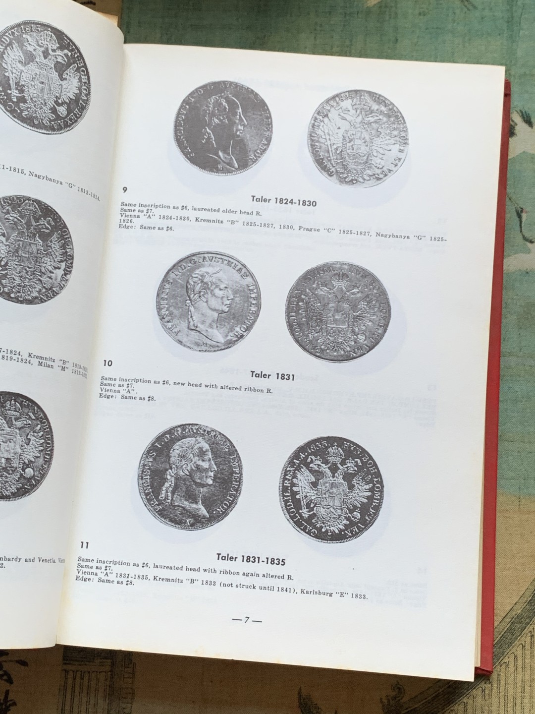 《竞宝斋》第128场-周日，周一 ，2场连拍（全场包邮） 达文波特 1800至今 欧洲克朗及泰勒目录 423页