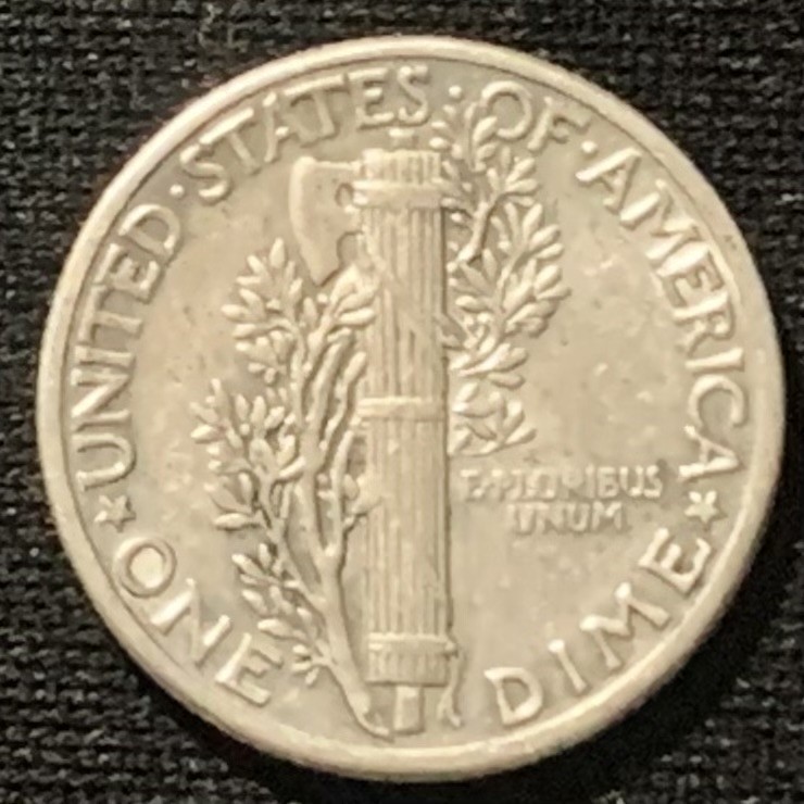 紫瑗钱币——第244期拍卖 美国 1943年 墨丘比利 小飞侠 10美分 2.5克 0.9银 