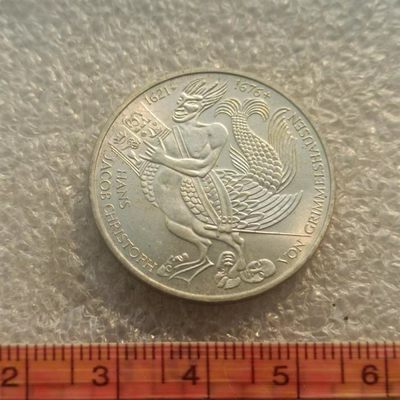 【淘币小摊】第五十四拍 银币套币场  满百包邮 - 西德1976年小说家格里梅尔斯豪森逝世300周年5马克银币