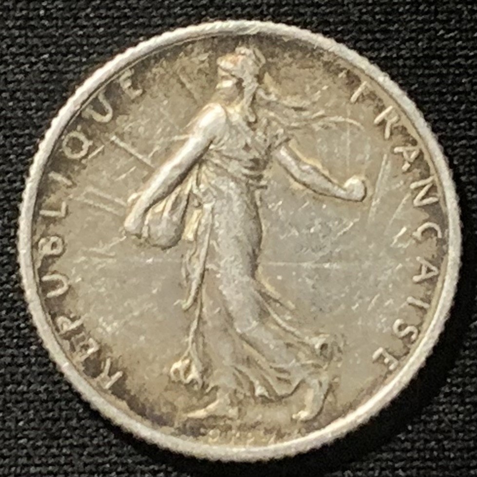 紫瑗钱币——第244期拍卖 法国 1916年 播种女神 1法郎 5克 0.835银