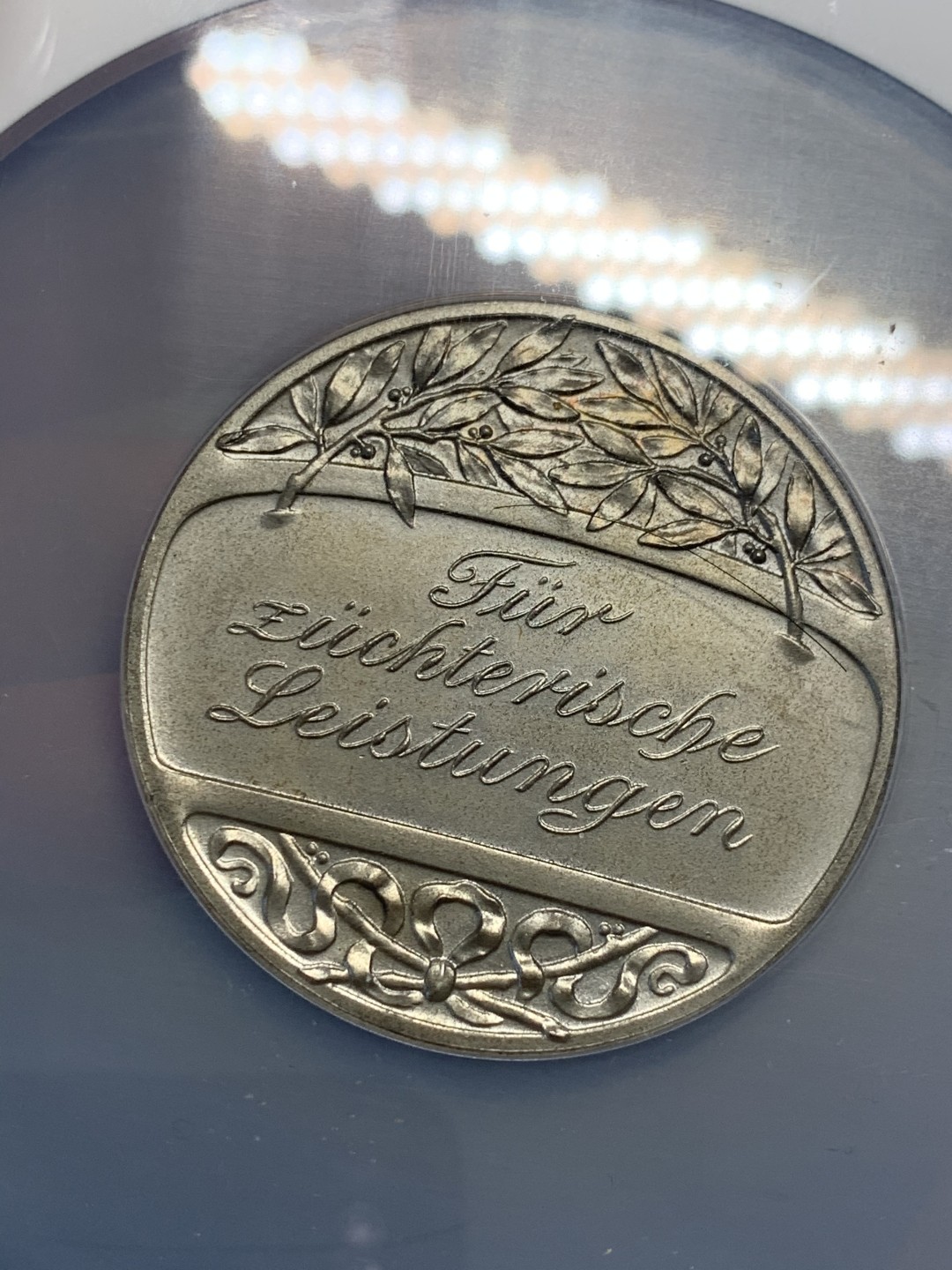 《竞宝斋》第128场-周日，周一 ，2场连拍（全场包邮） NGC MS64 19世纪德国女神大银章 品相完美