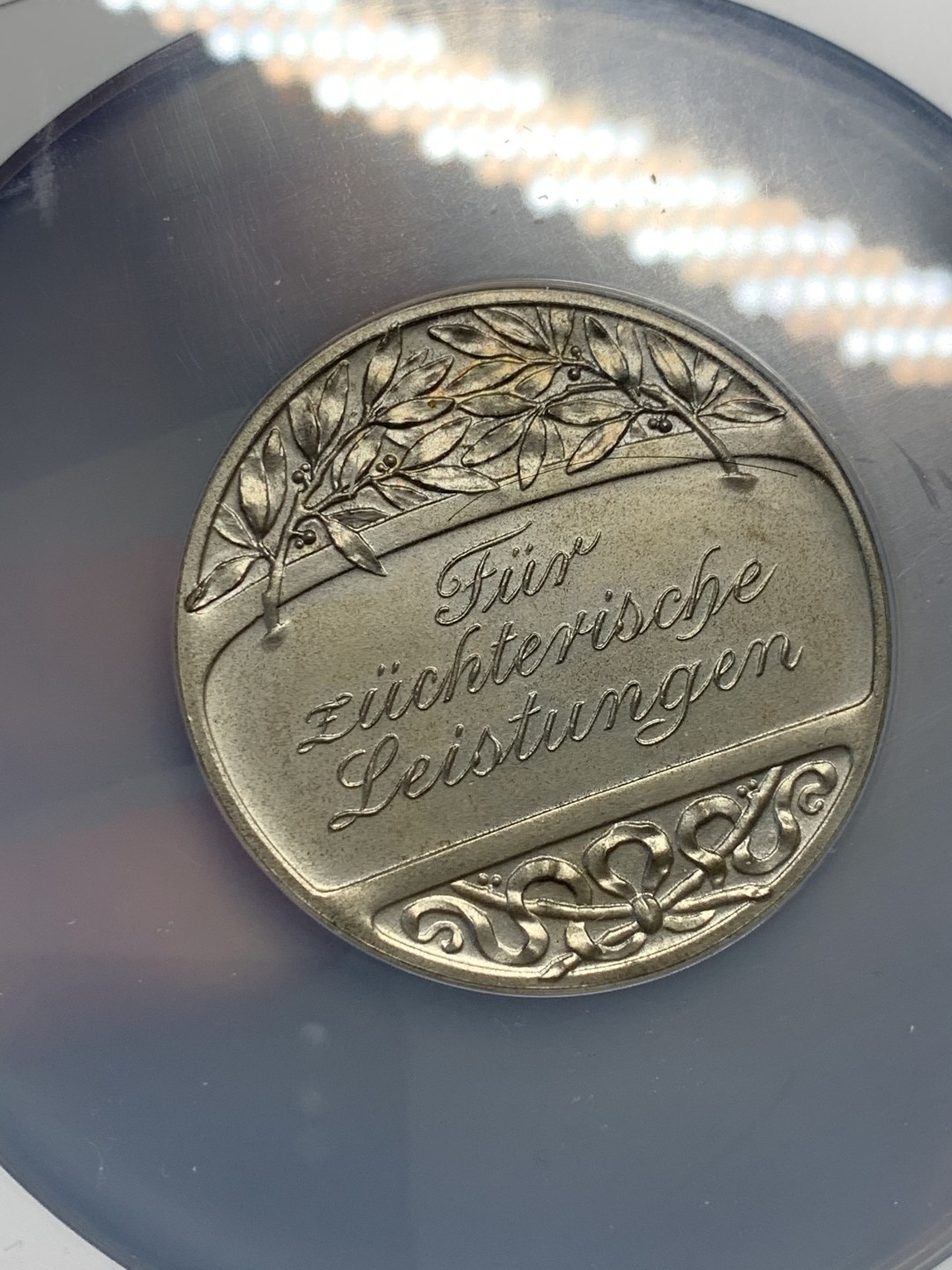 《竞宝斋》第128场-周日，周一 ，2场连拍（全场包邮） NGC MS64 19世纪德国女神大银章 品相完美