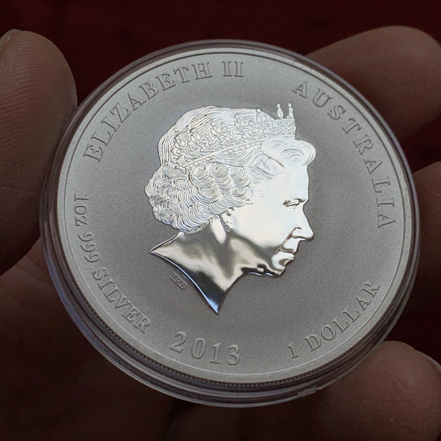 《竞宝斋》第128场-周日，周一 ，2场连拍（全场包邮） 澳大利亚 2013年 蛇年银币3枚一组 1枚5盎司，1枚1盎司，1枚1/2盎司 总6.5盎司202.15克 999银 少见品种