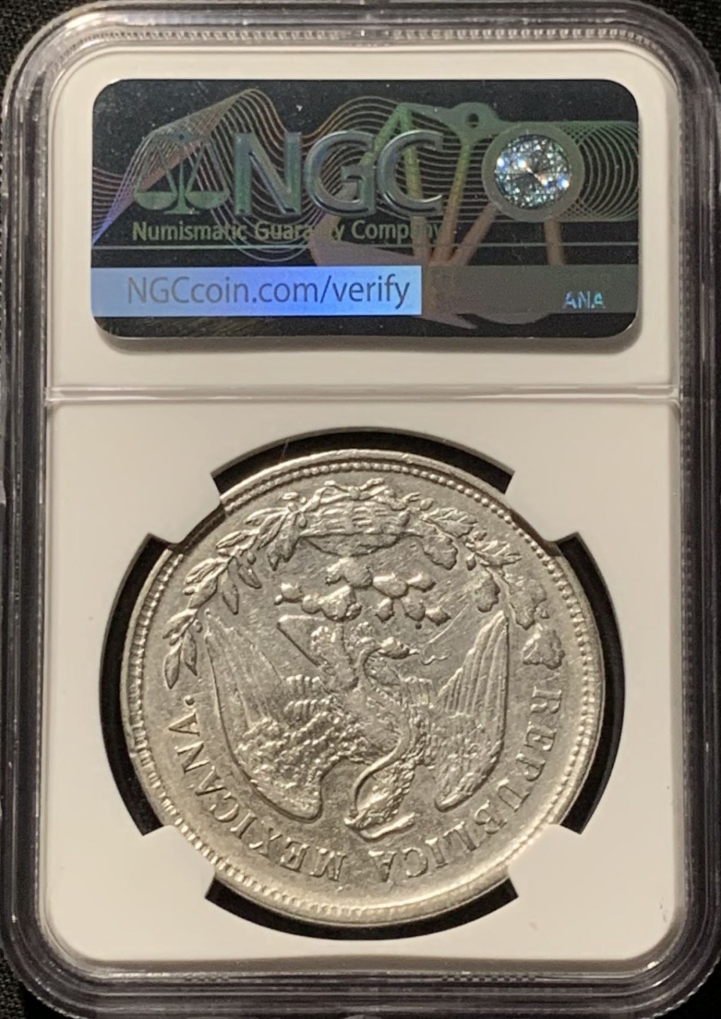 紫瑗钱币——第244期拍卖 墨西哥 1903年 ZS FZ 在华流通 直边比索 1比索 银币 NGC AU Detail