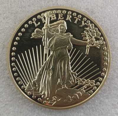 巴斯克收藏第69期 非贵金属纪念币专场 3/4/5号三场连拍 全场包邮 - 美国飞鹰自由女神金币复制品