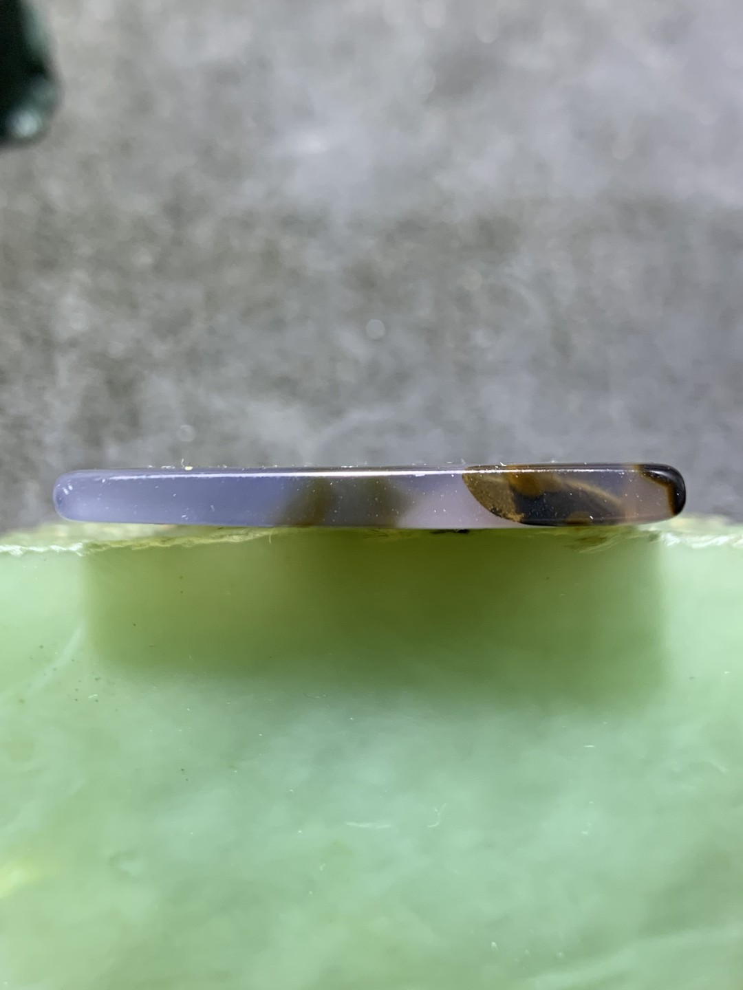 高玉化巴西玛瑙天眼牌子一个，