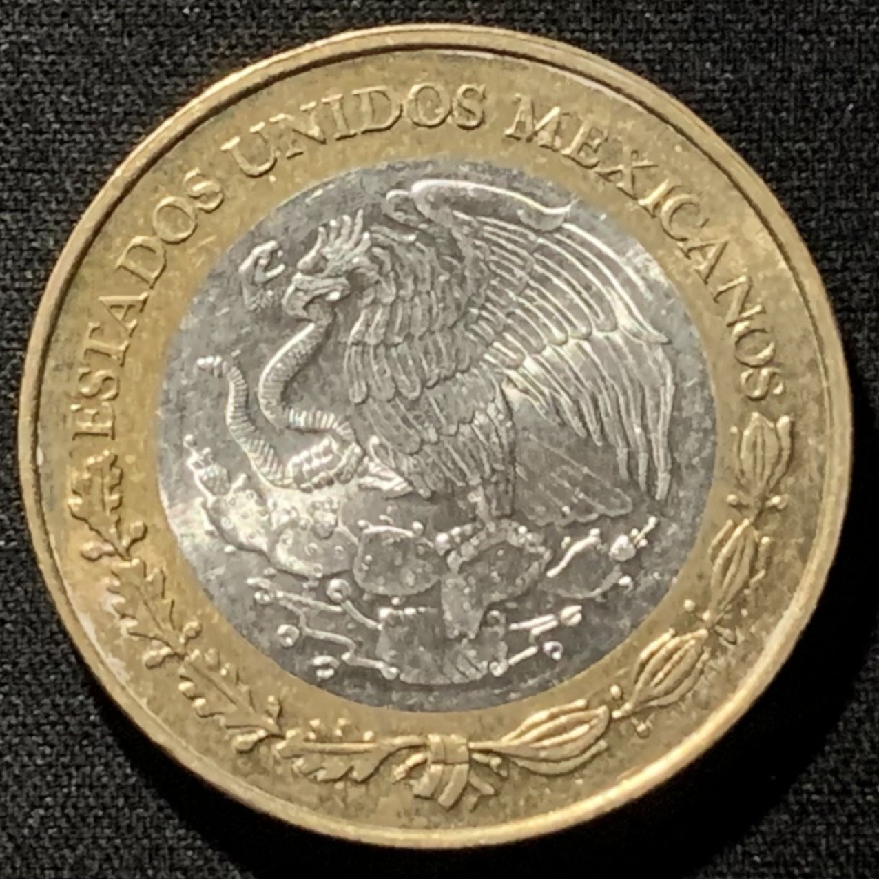 紫瑗钱币——第244期拍卖 墨西哥 1994年 英雄少年 50比索 双色银币 34.11克 0.925银 UNC