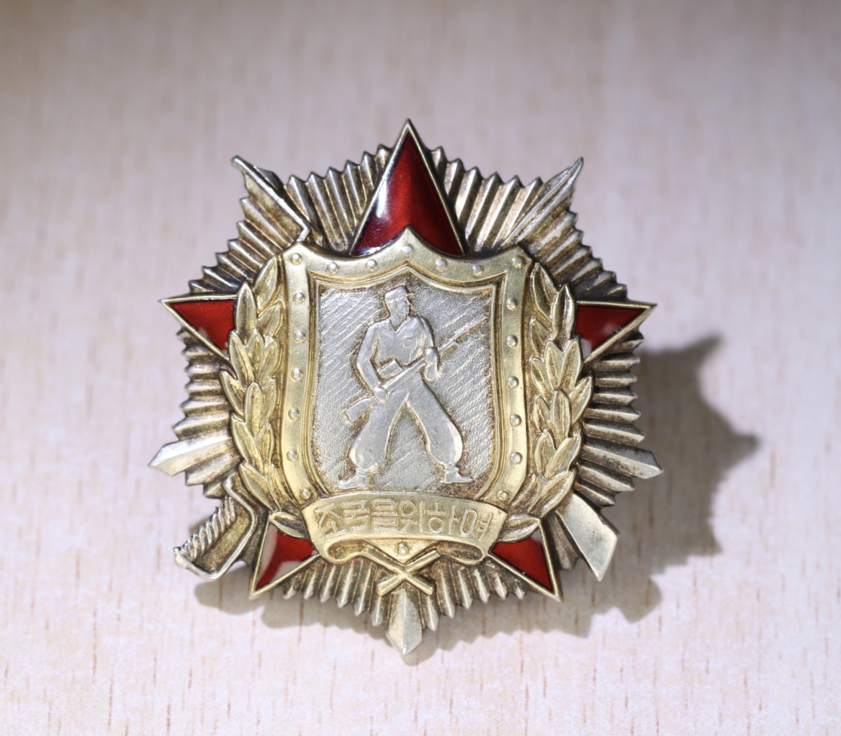 大猫徽章拍卖第212期  朝鲜🇰🇵二级战士勋章 轮版 状态极美