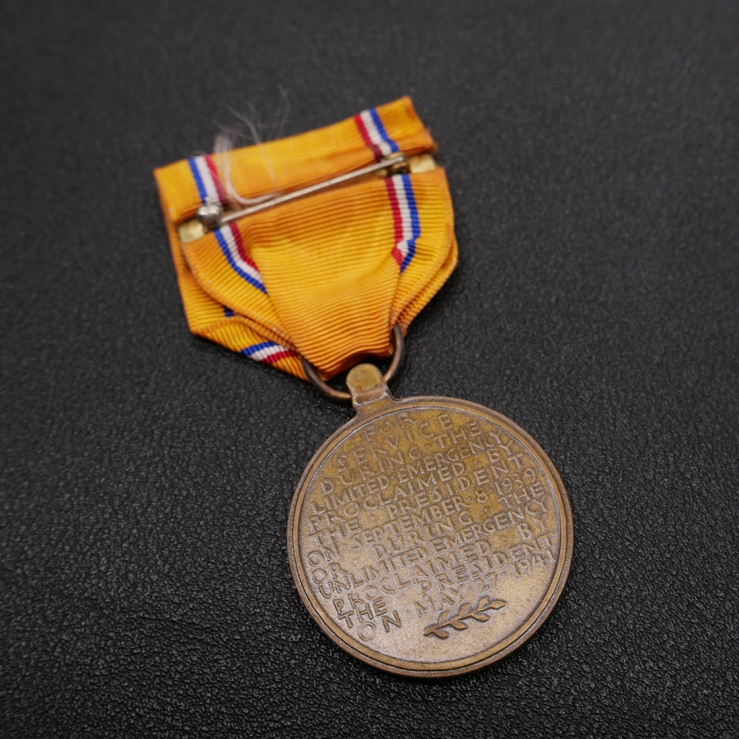 勋章奖章交易所2023年元旦拍卖 美国国防服务奖章，1941年设立，授予1939.9.8-1941.12.7期间服役美军。