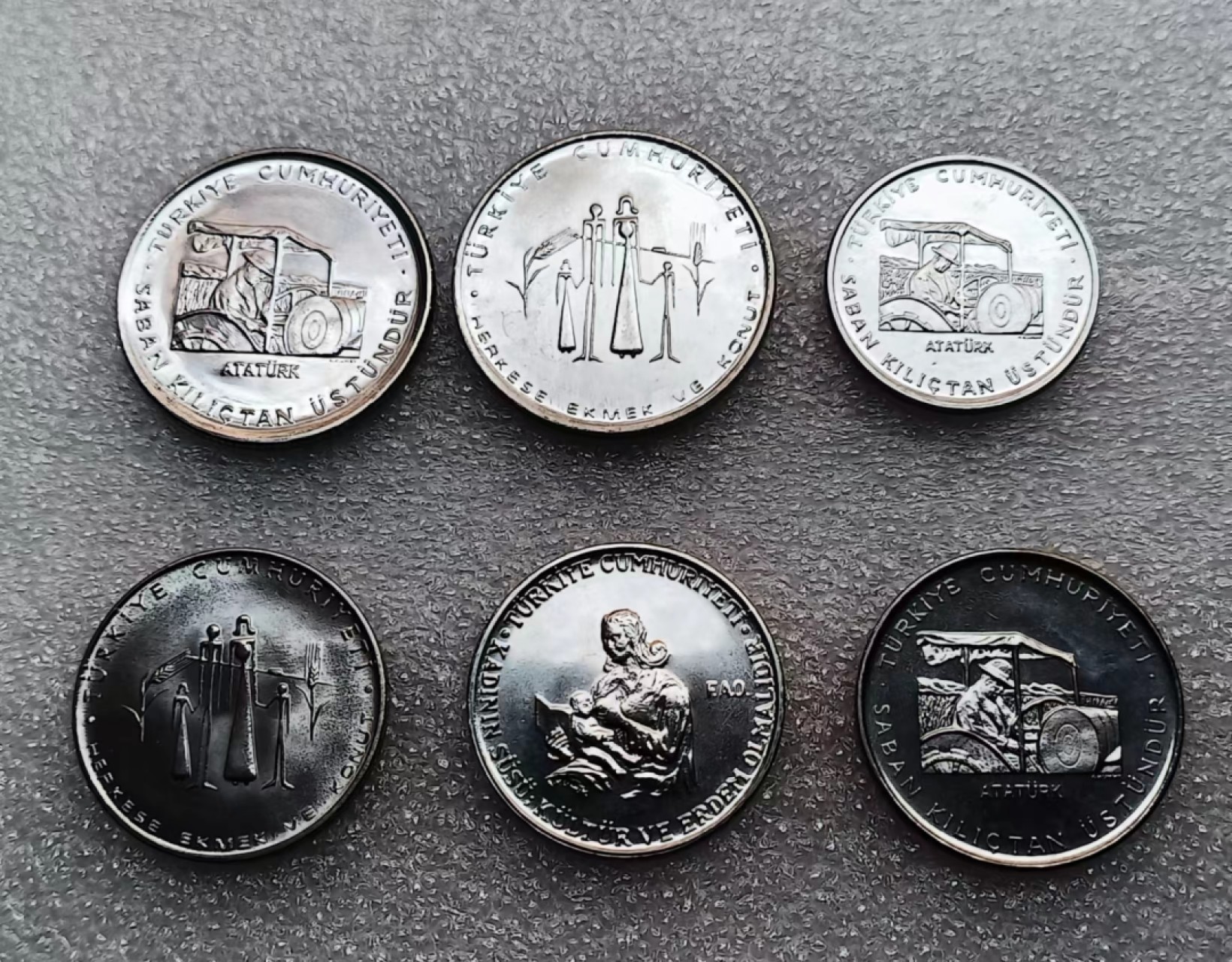 瓶子🏺第80期拍卖会 土耳其1977-79年FAO纪念币6枚套