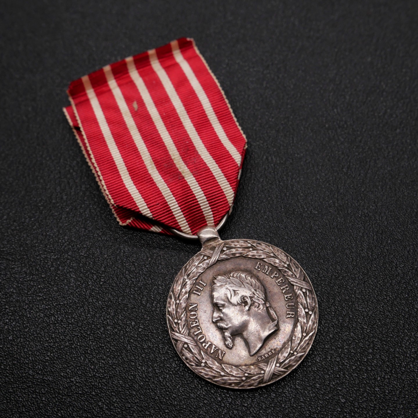 勋章奖章交易所2023年元旦拍卖 法国意大利战役奖章，1859年设立，银质。