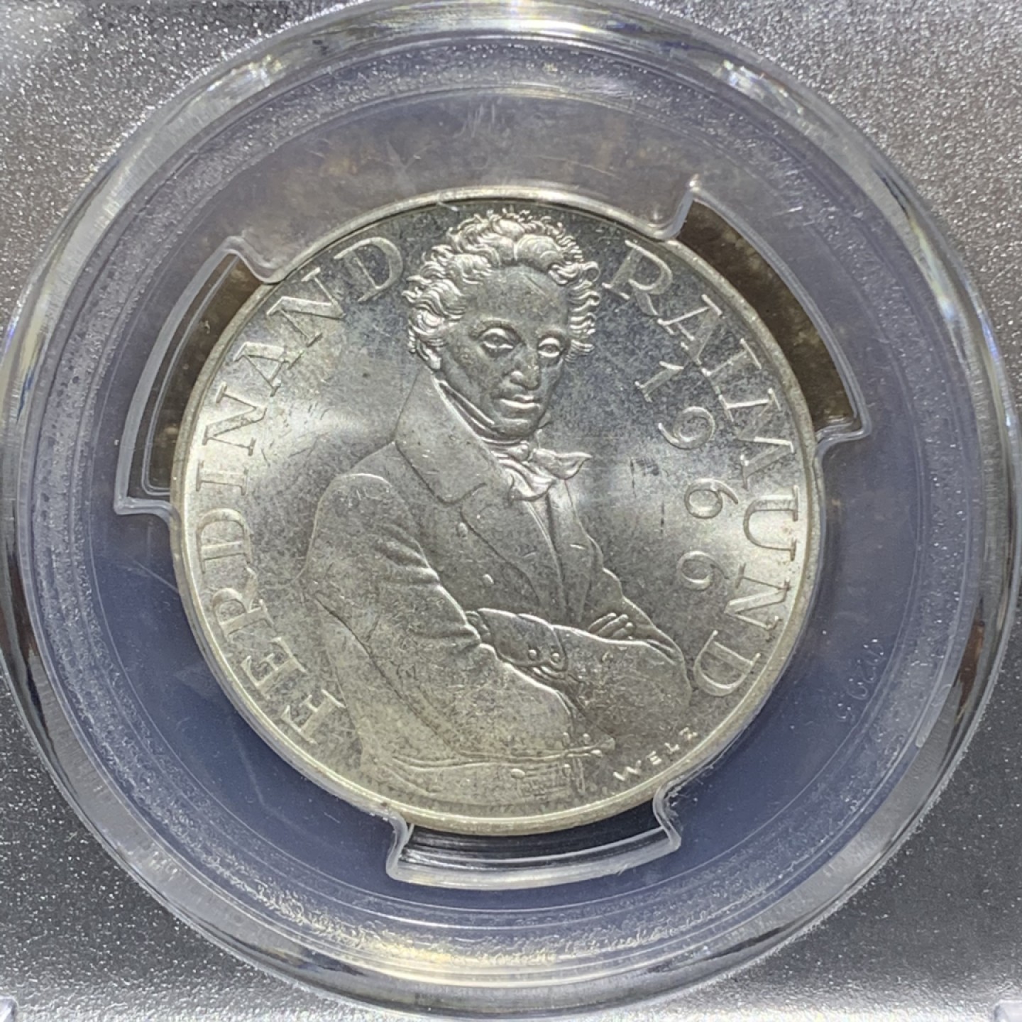 1966年，25先令，奥地利纪念银币一枚，