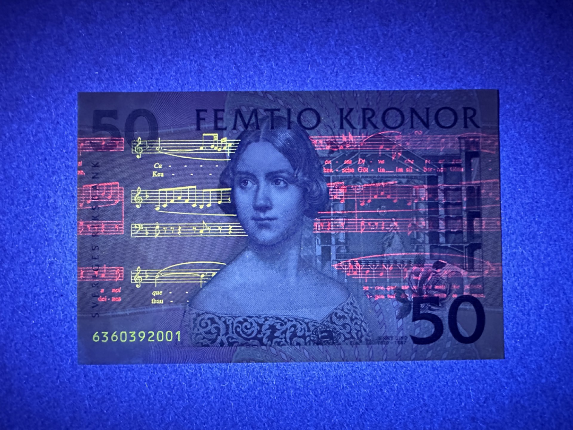 《张总收藏》85期——外币精品 瑞典50克朗 UNC 1996年初版首发 夜莺