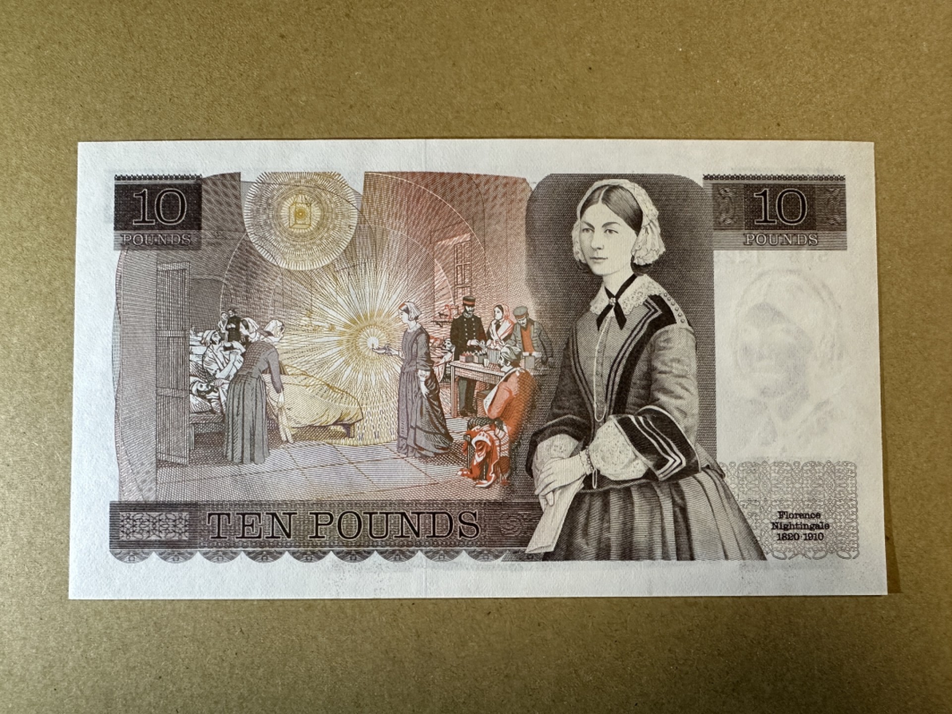 《张总收藏》85期——外币精品 英格兰10镑 UNC D序列 D.H.F. Somerset签名 早期双面雕刻版本 P-379b