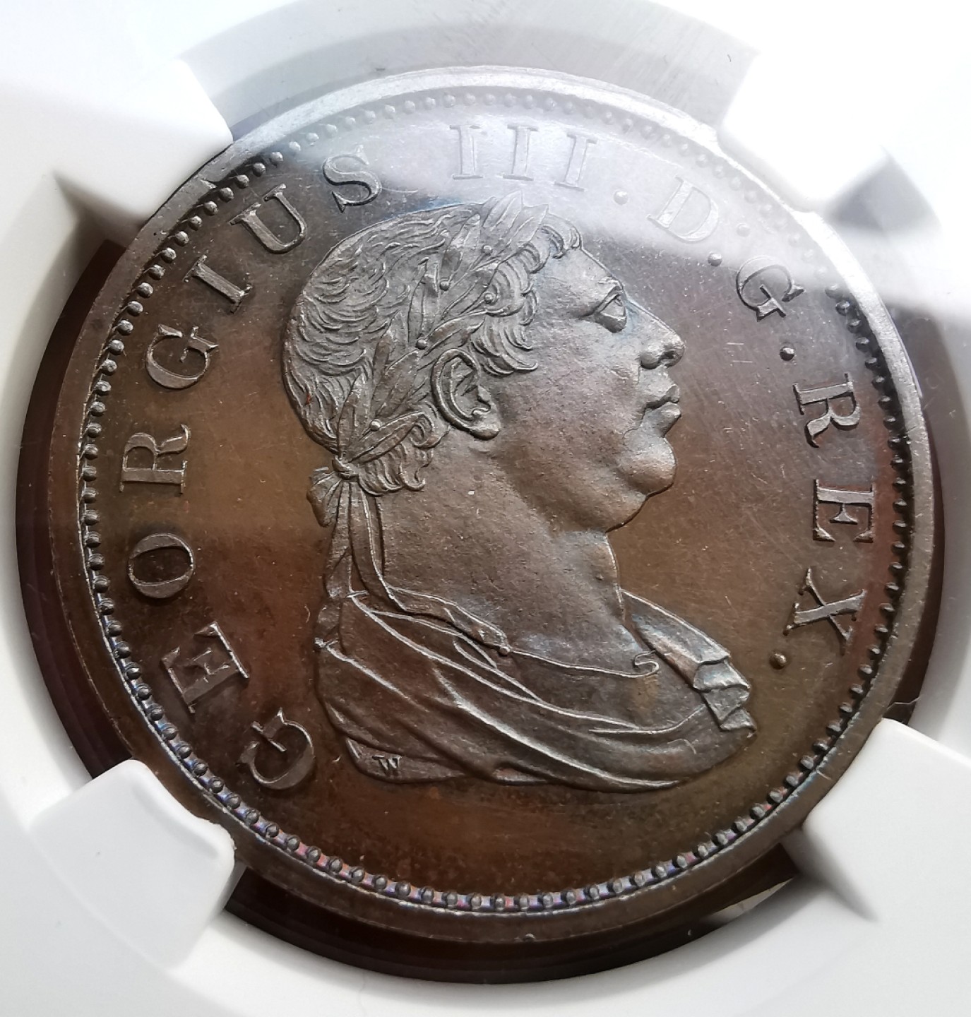 凡希社世界钱币微拍第二百二十五期 荐！1813英属埃斯奎波与德迈拉雷乔三STIVER大铜精铸NGC-PF64铜色迷人藏家品质！