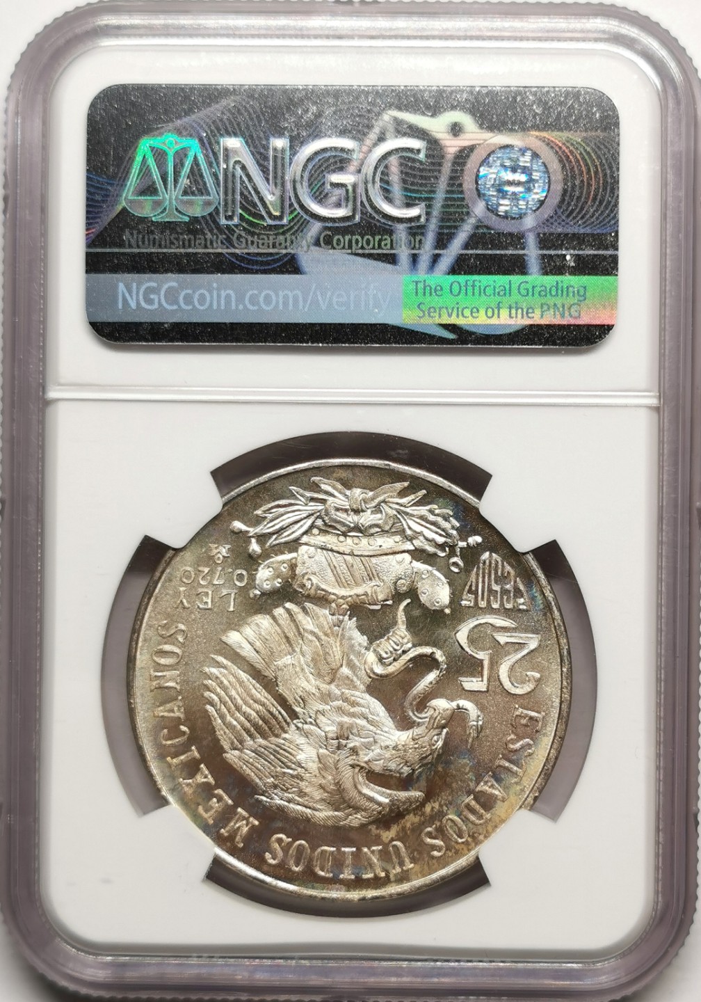 凡希社世界钱币微拍第二百二十五期 1986墨西哥奥运25比索大银NGC-MS66