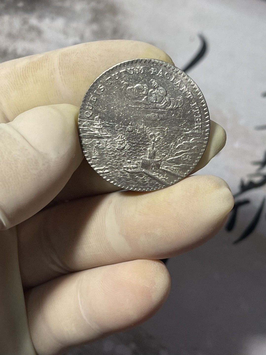 第七场，法国艺术章牌代币拍卖（实时专场） 1761年法国航海贸易银质代币