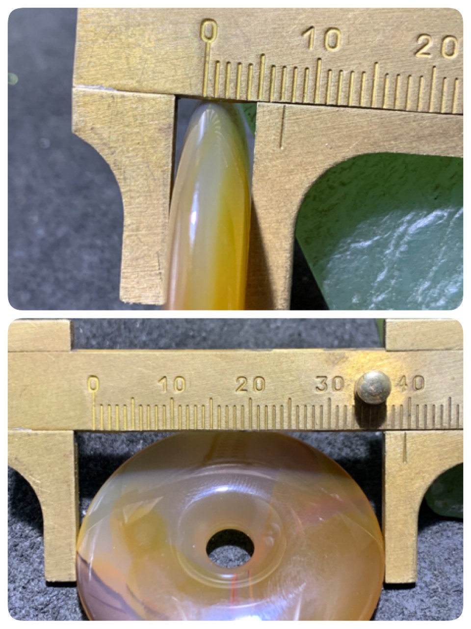 精美高玉化巴西玛瑙平安扣一个