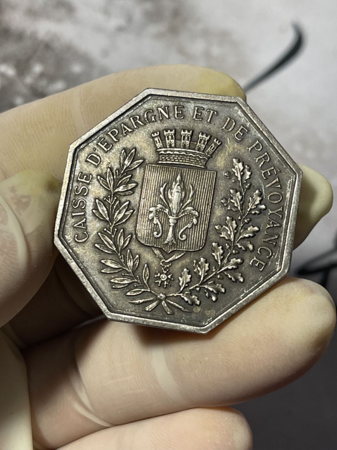 第七场，法国艺术章牌代币拍卖（实时专场） 法国徽章大规格八角银章