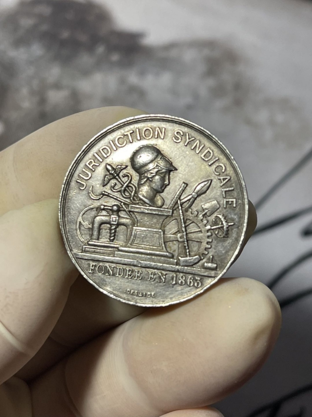 第七场，法国艺术章牌代币拍卖（实时专场） 法国辛迪加银质奖章