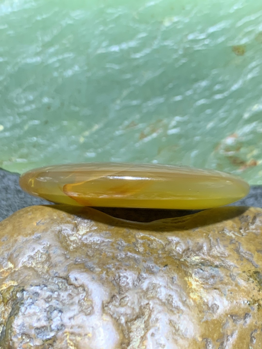 精美高玉化巴西玛瑙平安扣一个