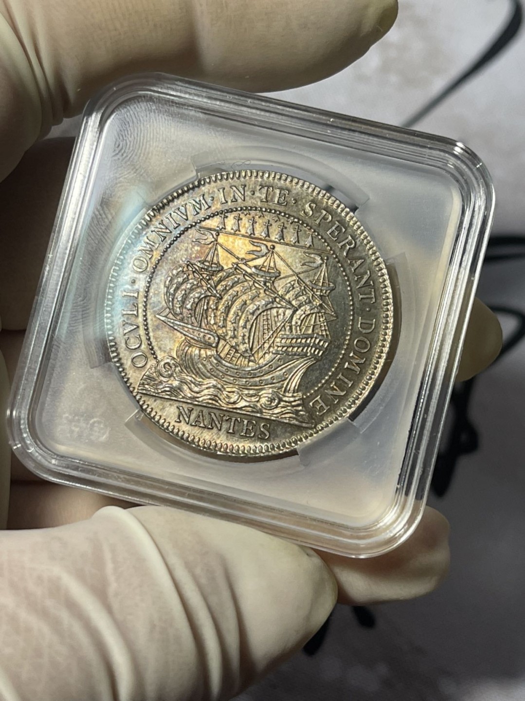 第七场，法国艺术章牌代币拍卖（实时专场） 法国南特商会银章（转光好品）