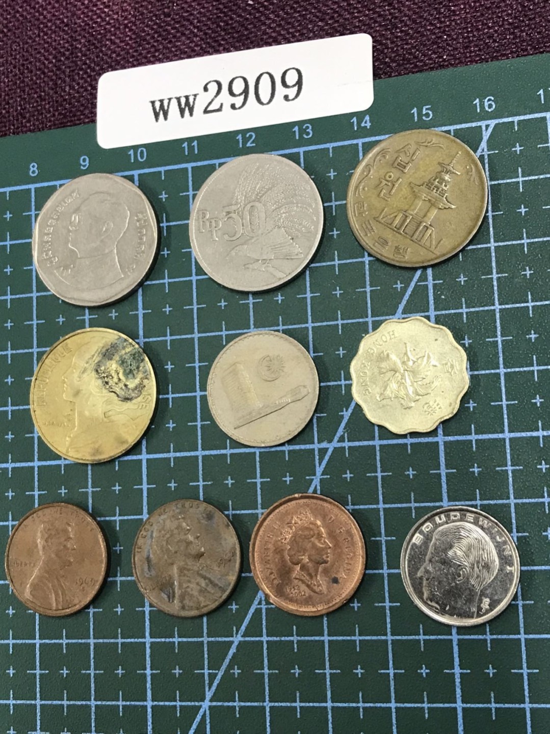 硬币4 外国硬币十枚 含港币